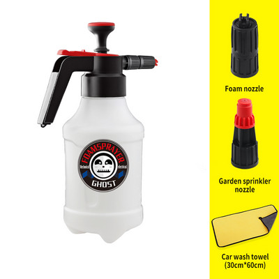 Accesorii pentru spălătorie auto Pulverizator de apă acționat manual de 2 l, tun cu spumă, mașină de spălat cu presiune, pentru curățarea mașinii, spumă de zăpadă, lance, udarea grădinii