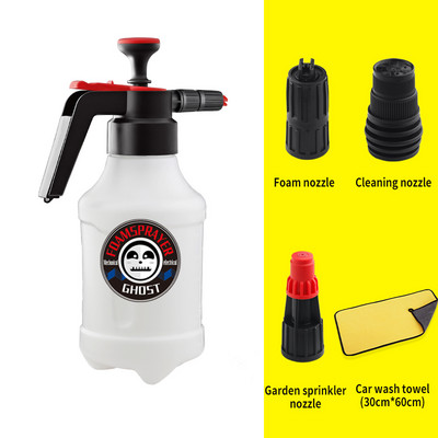 Accesorii pentru spălătorie auto Pulverizator de apă acționat manual de 2 l, tun cu spumă, mașină de spălat cu presiune, pentru curățarea mașinii, spumă de zăpadă, lance, udarea grădinii