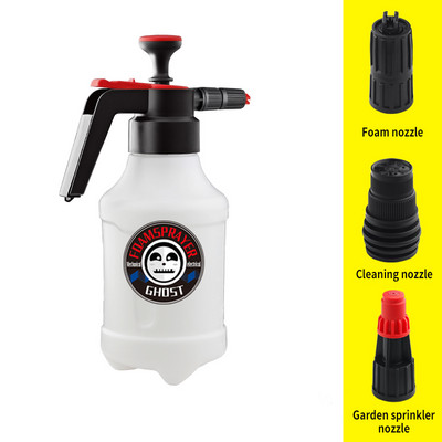 Accesorii pentru spălătorie auto Pulverizator de apă acționat manual de 2 l, tun cu spumă, mașină de spălat cu presiune, pentru curățarea mașinii, spumă de zăpadă, lance, udarea grădinii