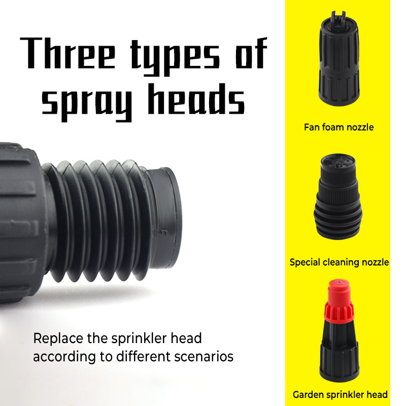 Accesorii pentru spălătorie auto Pulverizator de apă acționat manual de 2 l, tun cu spumă, mașină de spălat cu presiune, pentru curățarea mașinii, spumă de zăpadă, lance, udarea grădinii