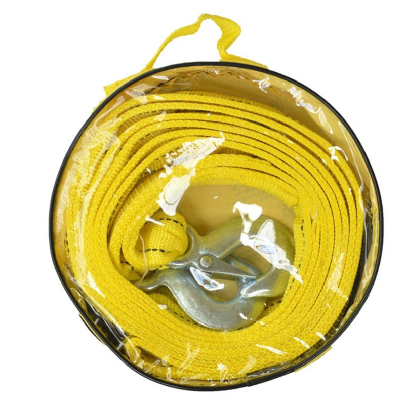 4M Sunkios apkrovos 5 tonų automobilio vilkimo trosas, traukimo lyno diržo kabliai, didelio stiprumo nailono traukimo diržas, visureigis, auto trauka, universalus