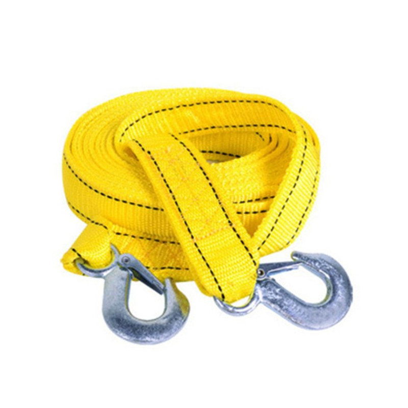 4M Sunkios apkrovos 5 tonų automobilio vilkimo trosas, traukimo lyno diržo kabliai, didelio stiprumo nailono traukimo diržas, visureigis, auto trauka, universalus
