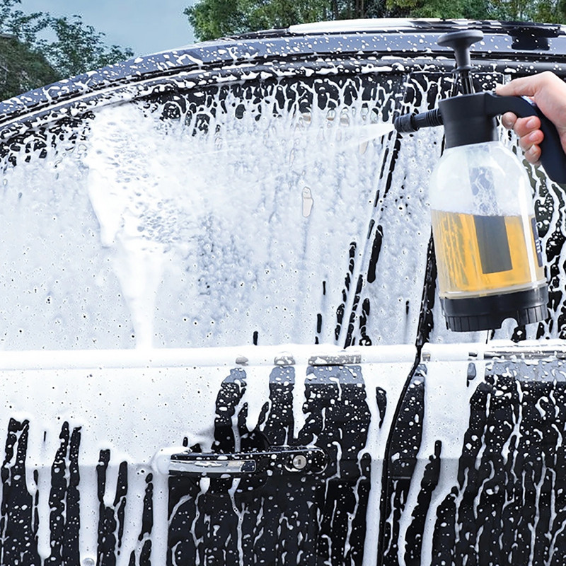 2L rankinis siurblys putų purkštuvas rankinis pneumatinis putų patrankas sniego putų automobilių plovimo purškimo butelis automobilio langų valymas, skirtas automobilių plovimui namuose