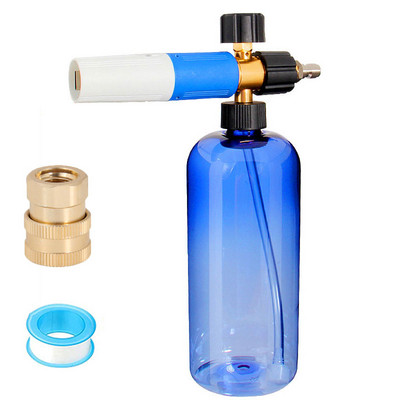 Tun cu spumă pentru spălat cu presiune pentru spălătorie auto, lance de spumă pentru zăpadă cu conector bine etanșat recent îmbunătățit, conector rapid de 1/4 inch