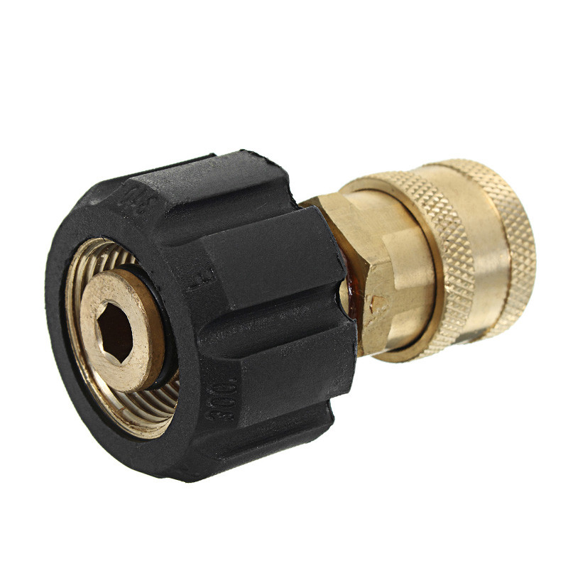 Magasnyomású mosó adapter készlet M22 - 1/4 hüvelykes gyorscsatlakozó készlet, M22 14 mm - 1/4 hüvelykes gyorscsatlakozó készlet