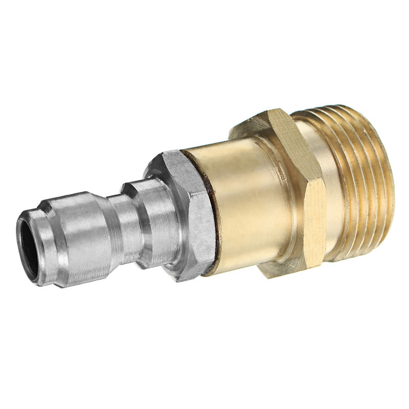Magasnyomású mosó adapter készlet M22 - 1/4 hüvelykes gyorscsatlakozó készlet, M22 14 mm - 1/4 hüvelykes gyorscsatlakozó készlet