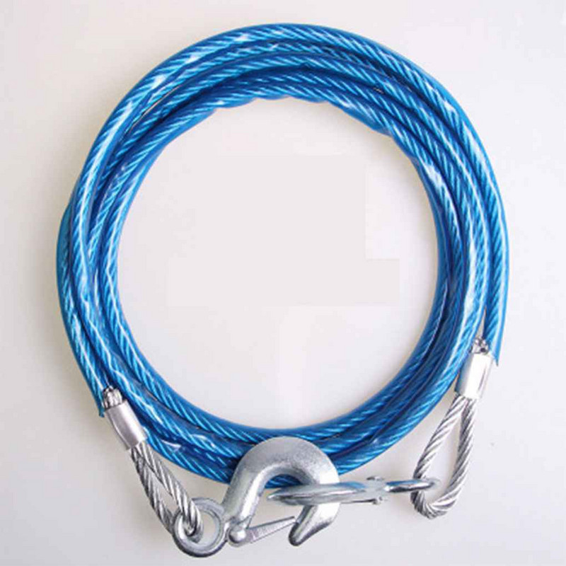 Mașină Vehicul Camion care trage frânghie de auto-salvare robustă frânghie de remorcare cârlig puternic remorcă cablu de remorcare 4 m 5 tone