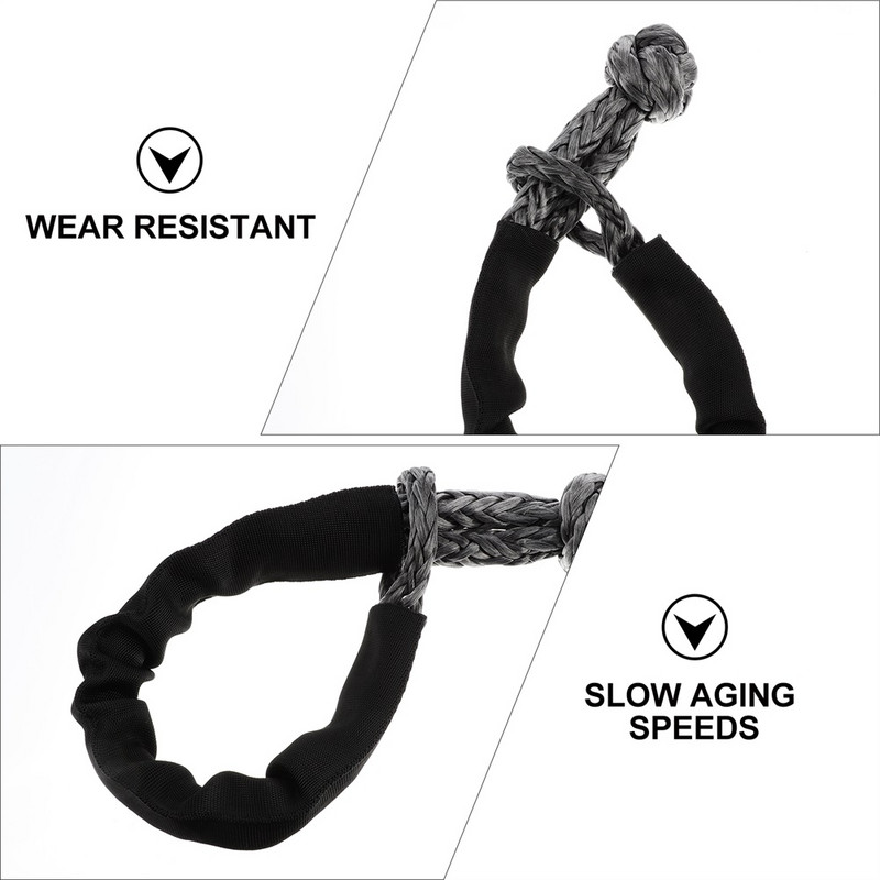 Cătuș Frânghie Cureaua Troliu Recuperare Curele de remorcare Nailon sintetic Protecție de remorcare Arboresc Cablu mașină Conector de smuls pentru vehicul Cârlig Greu