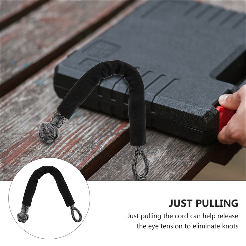 Cătuș Frânghie Cureaua Troliu Recuperare Curele de remorcare Nailon sintetic Protecție de remorcare Arboresc Cablu mașină Conector de smuls pentru vehicul Cârlig Greu