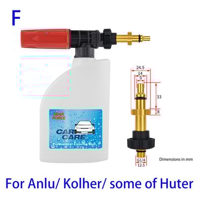 Mașină de spălat cu presiune Spumă de zăpadă Lance Duză pentru spumă Aparat de spălat auto pentru mașină de spălat cu presiune Karcher Elitech Daewoo Bort AR Bosche Mac