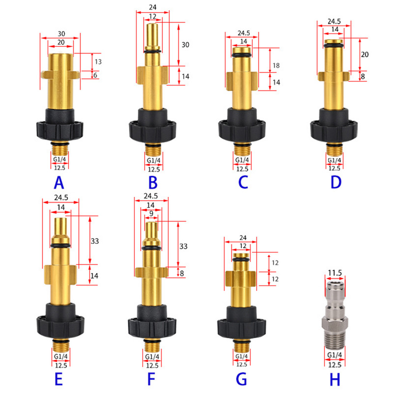 Mașină de spălat cu presiune Spumă de zăpadă Lance Duză pentru spumă Aparat de spălat auto pentru mașină de spălat cu presiune Karcher Elitech Daewoo Bort AR Bosche Mac