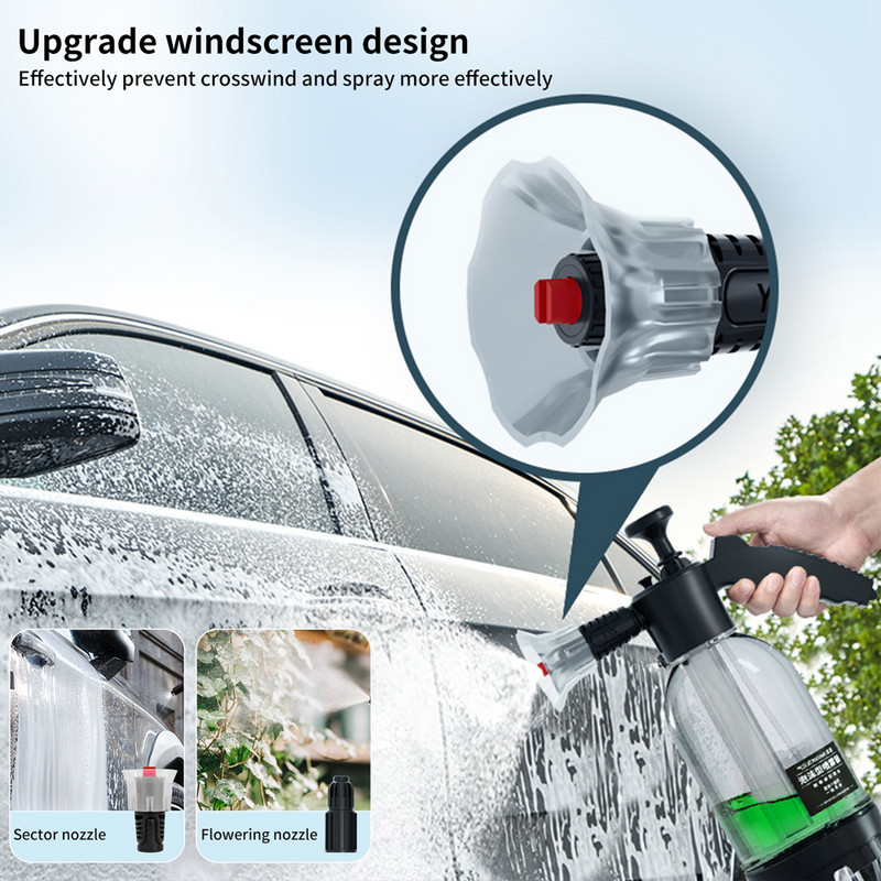 Pompă de mână ROUE Pulverizator de spumă Pistol cu spumă de zăpadă Duză pentru spumă Spălătorie de mașini Sticlă de pulverizare Curățarea geamurilor mașinii pentru spălarea mașinii acasă