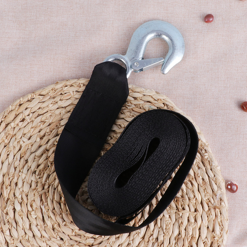 1 set 6 m 2 tone frânghie pentru remorcă pentru mașină, practic, durabil, în aer liber, kit de urgență, frânghie de remorcare, curea pentru troliu, remorcă pentru mașină cu cârlig