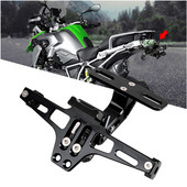 Suport pentru plăcuță de înmatriculare pentru motocicletă, cadru universal cu suport pentru semnalizare cu LED