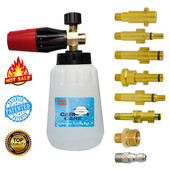 Slėgio plovimo putplasčio patrankos automobilių plovimo mašina Snow Foam Lance Car Clean Soap putų ploviklis, skirtas Karcher Interskol Huter Stihl Parkside