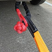 55000lbs 1/2"x22" Rezistent la spargere Sintetic moale de protecție Heavy Duty chingă frânghie mânecă cătuș offroad cu remorcare cătuș E5C5