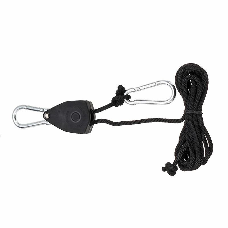 BEYLSION 1 vienetas / partija 1/8 colio reketinės virvės auginimo palapinės ventiliatoriaus diržas Reguliuojamas skriemulys virvė patalpų sodinimo lempos skriemulio kablys