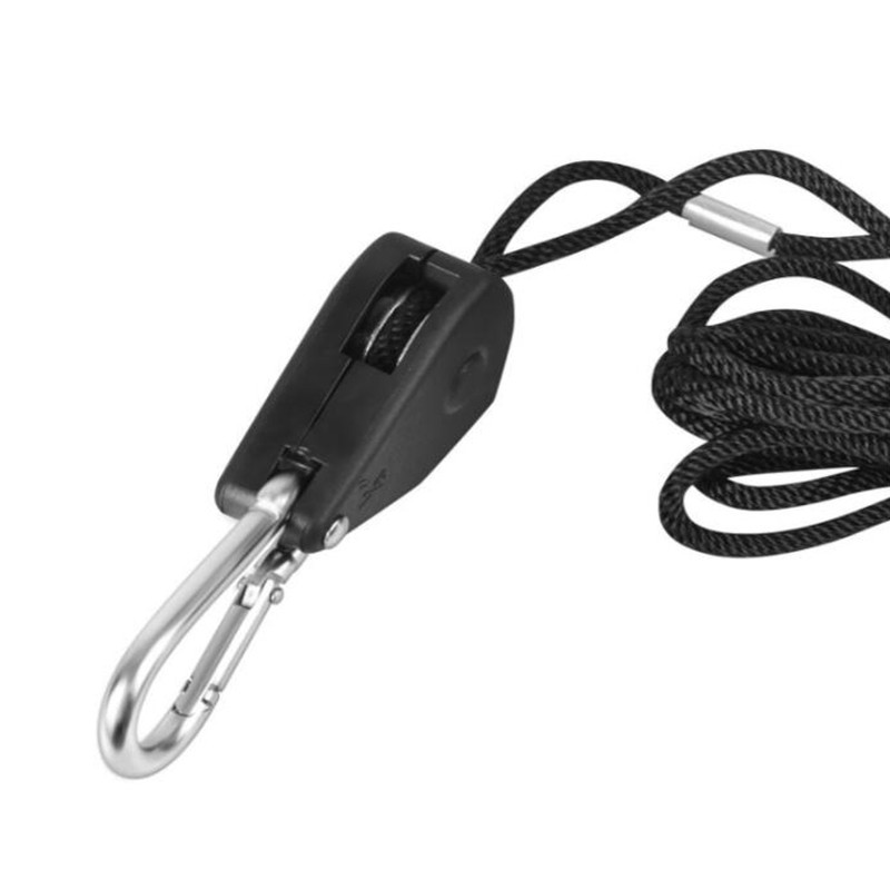 BEYLSION 1 vienetas / partija 1/8 colio reketinės virvės auginimo palapinės ventiliatoriaus diržas Reguliuojamas skriemulys virvė patalpų sodinimo lempos skriemulio kablys