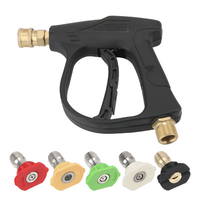 Pistol de spălat cu înaltă presiune 280 Bar 4000 Psi M22 Masculin G1/4 Adaptor filet femel cu eliberare rapidă pentru mașină Spuma de zăpadă Unelte pentru pulverizator