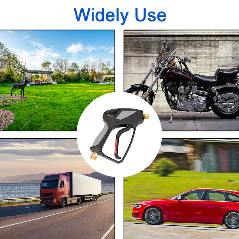 Pistol de spălat cu înaltă presiune 280 Bar 4000 Psi M22 Masculin G1/4 Adaptor filet femel cu eliberare rapidă pentru mașină Spuma de zăpadă Unelte pentru pulverizator