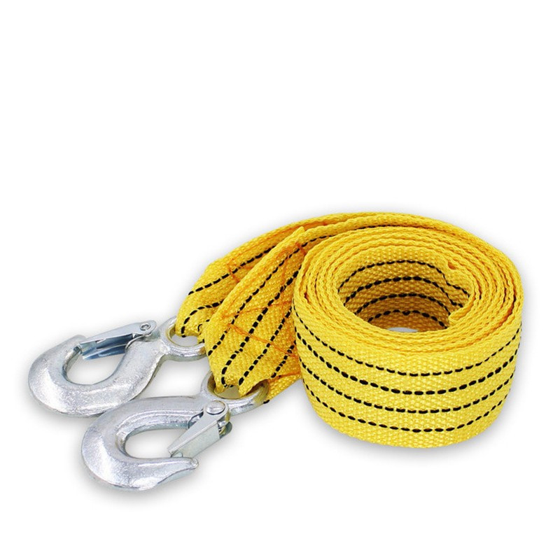 4M Heavy Duty 3Ton Cablu de remorcare a mașinii Remorcare Tragere frânghie Cureaua cârlige Van Road Recovery