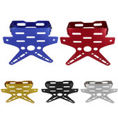 Suport pentru plăcuță de înmatriculare de motocicletă universal din aliaj Suport de montare Aluminiu ajustat Capac plăcuță de înmatriculare