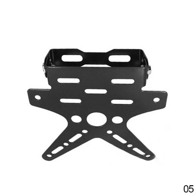 Suport pentru plăcuță de înmatriculare de motocicletă universal din aliaj Suport de montare Aluminiu ajustat Capac plăcuță de înmatriculare