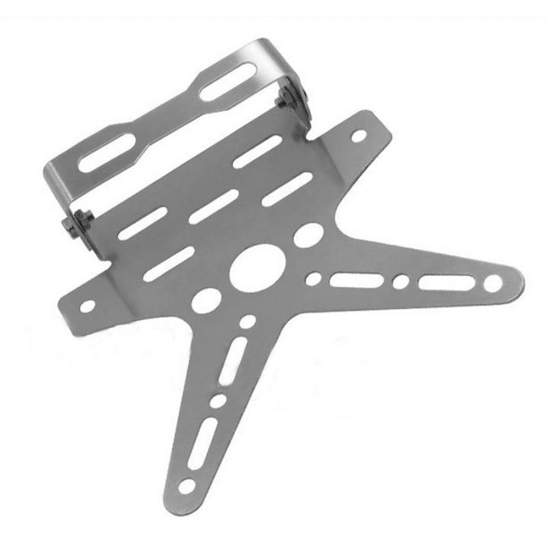 Suport pentru plăcuță de înmatriculare de motocicletă universal din aliaj Suport de montare Aluminiu ajustat Capac plăcuță de înmatriculare