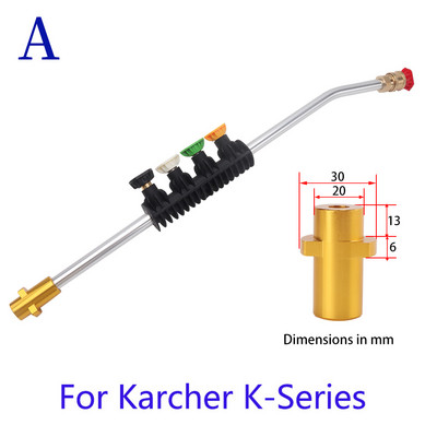 Vârfuri de spălat cu presiune Mașină de spălat mașină Duză lance cu jet Vârf de pulverizare cu apă pentru mașină de spălat cu presiune Karcher Bort Nilfisk Bosch Lavor