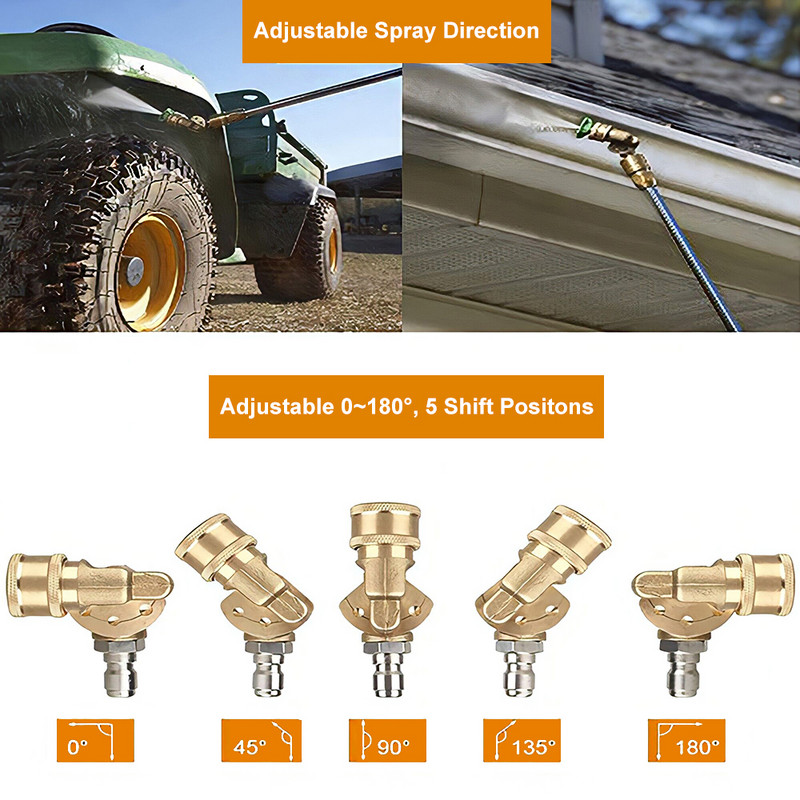 Vârfuri de spălat cu presiune Mașină de spălat mașină Duză lance cu jet Vârf de pulverizare cu apă pentru mașină de spălat cu presiune Karcher Bort Nilfisk Bosch Lavor