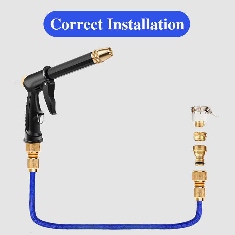 Pistol portabil de apă de înaltă presiune pentru curățarea mașinii de spălat mașini duză pentru furtun de udare a grădinii Accesorii pentru pistol de apă cu spumă