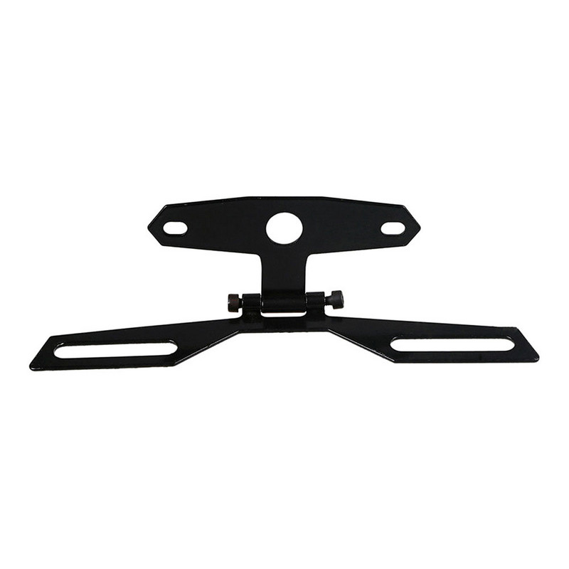 Suport metalic universal pentru plăcuță de înmatriculare pentru motocicletă Lumină spate Suport cadru pentru plăcuță de înmatriculare, pliabil fix, Suport pentru lumină