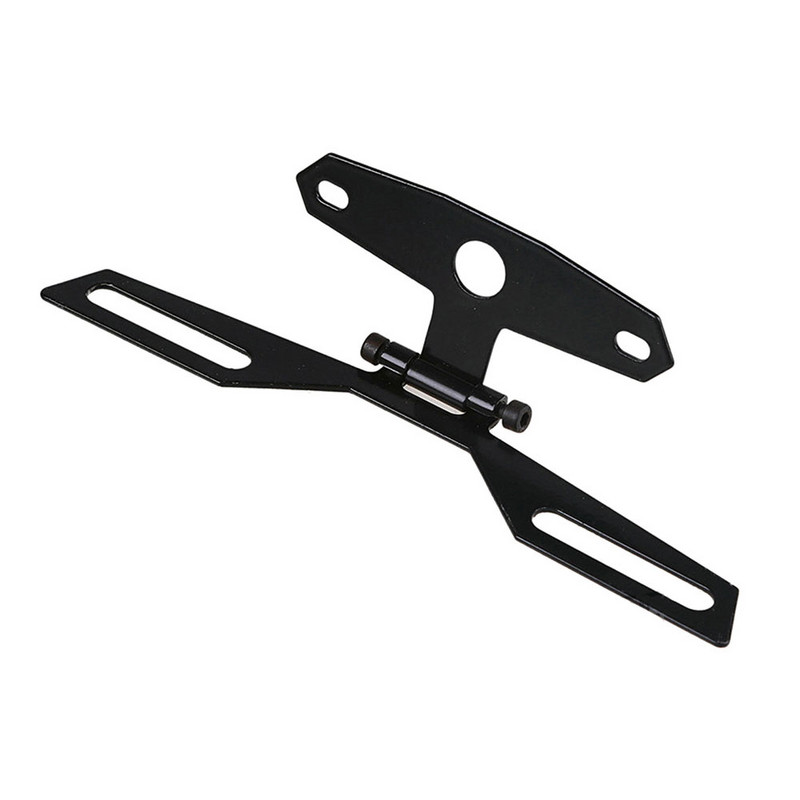 Suport metalic universal pentru plăcuță de înmatriculare pentru motocicletă Lumină spate Suport cadru pentru plăcuță de înmatriculare, pliabil fix, Suport pentru lumină