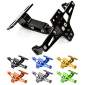 Universalus motociklo aliuminio valstybinio numerio laikiklio laikiklis, skirtas YAMAHA NMAX 155 MT-03 MT03 YS 150 KAWASAKI Z900 Z1000 VFR 400