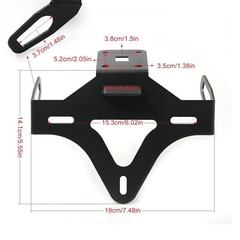 Για Kawasaki Z1000 Z 1000 2014-2022 2019 Μοτοσικλέτα Tail Tidy Στήριγμα βάσης πινακίδας κυκλοφορίας με LED Light Fenders Eliminator