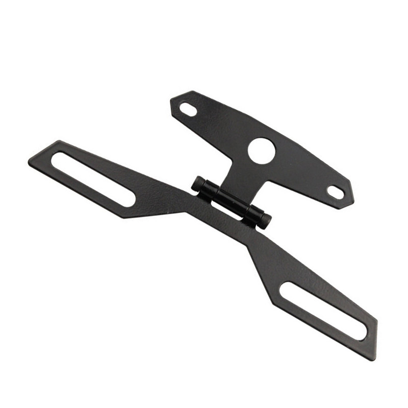 Suport pentru plăcuță de înmatriculare pentru motocicletă Lampa din spate Suport pentru cadru plăcuță de înmatriculare pliabilă fixă Suport pentru lumină Piese universale pentru motociclete ATV