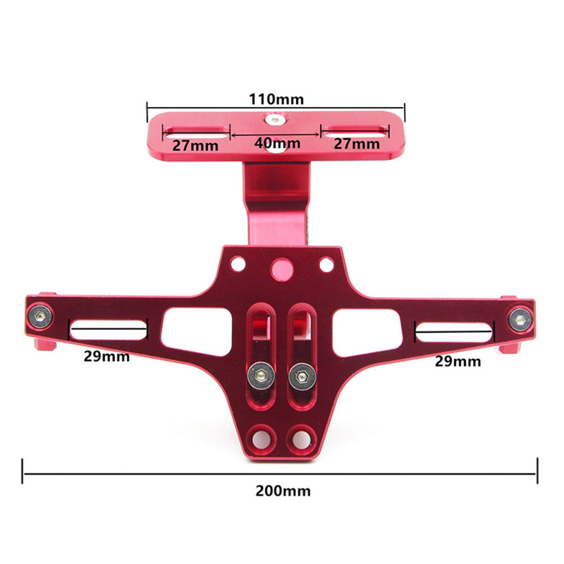 Suport universal pentru plăcuță de înmatriculare din aluminiu pentru motocicletă PENTRU HONDA CB 400F XR 350 CRF 150 PENTRU YAMAHA NMAX 125 SRX 400 TDM 900