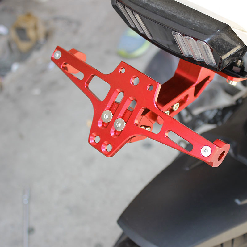 Suport universal pentru plăcuță de înmatriculare din aluminiu pentru motocicletă PENTRU HONDA CB 400F XR 350 CRF 150 PENTRU YAMAHA NMAX 125 SRX 400 TDM 900