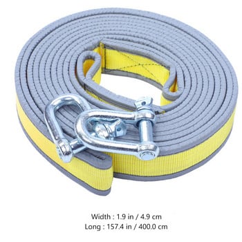 1 комплект светлоотразителна лента за кола, въже за теглене на въже за кола, колан за автоматично теглене, изключително здрав офроуд спасител, кабел за теглене на кола за възстановяване
