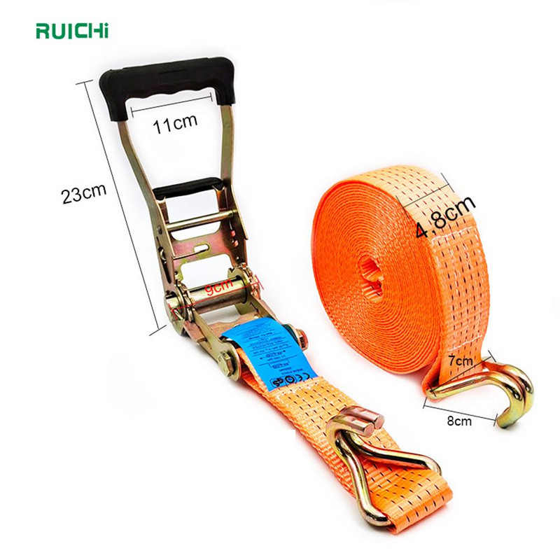 Curea de remorcare pentru mașină de 10 m pentru siguranță pentru urgență cablu de remorcare cablu de strângere de sârmă întinzător de centură de marfă frână fixă de frână