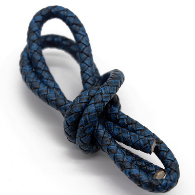 Mibrow 1 metras 3/4/5/6 mm apvalios pintos odinės virvelės Vintažinės juodos kavos odinės virvelės apyrankėms papuošalams gaminti