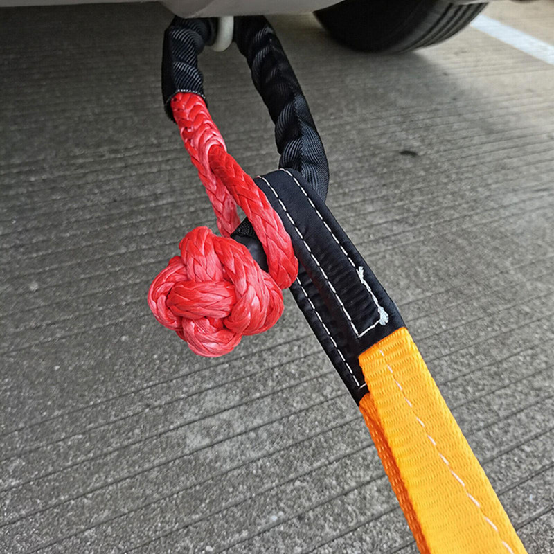 Troliu Snatch Recover Ring 55000lbs Kit de cătușe moale Remorcare Snatch Ring Block Depot pentru agricultura SUV Camion ATV UTV Marine Y3C3