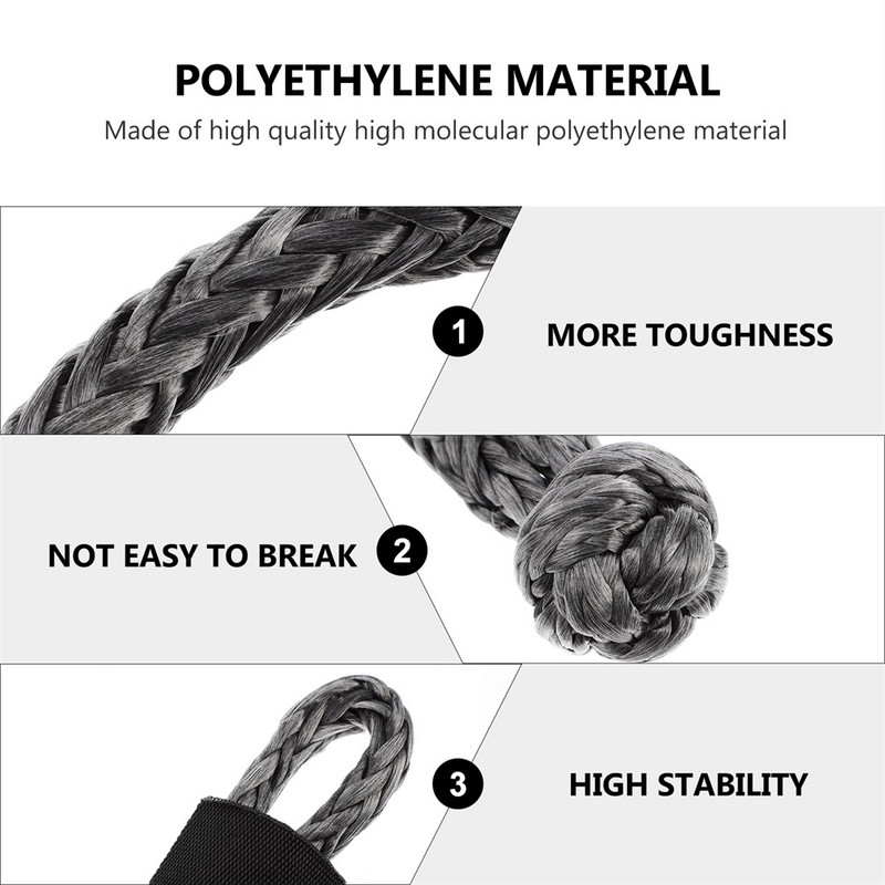 Cătuș frânghie Cureaua Troliu Recuperare Curele de remorcare Nailon sintetic Protecție de remorcare Arboresc Cablu mașină Conector de smuls pentru vehicul Cârlig Greu