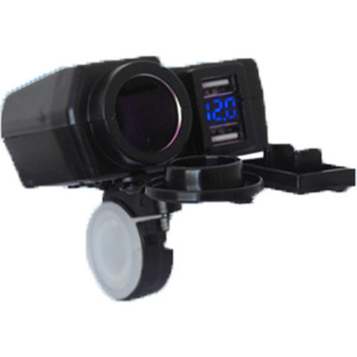 Priză pentru brichetă pentru motociclete 5V 4.2A Încărcător USB dublu 12V-24V pentru accesorii pentru motociclete Adaptor de alimentare