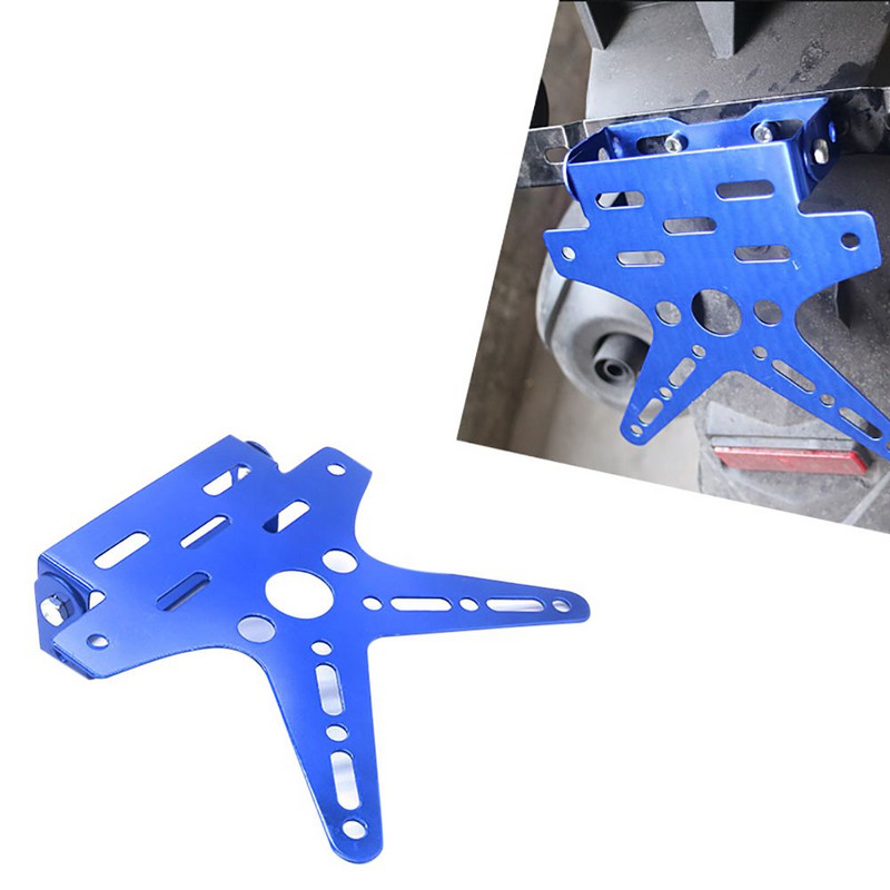 1 tk uue universaalse sulamist mootorratta numbrimärgi hoidiku kinnitusklamber, reguleeritav registreerimisnumbri katte sabahoidja