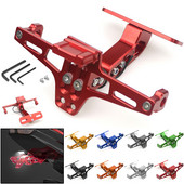 Suport pentru plăcuță de înmatriculare din spate, universal, reglabil, cu lumină LED pentru YAMAHA pentru HONDA pentru KAWASAKI NINJA