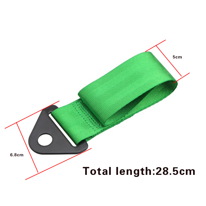 Cureaua universală de remorcare de curse din nailon de înaltă rezistență cu cataramă metalică și șurub Design de curse Curea de remorcare curea de remorcare Decalcomanii