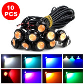 10 buc 12V LED Eagle Eye DRL 18mm 22mm SMD Lumină de zi de înaltă putere Bec de ceață pentru mașină Lampă de semnalizare pentru parcare