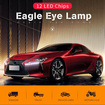 10 бр. 12V LED Eagle Eye DRL 18 mm 22 mm SMD дневни светлини с висока мощност Автомобилна крушка за мъгла Резервна лампа за мигач за паркиране