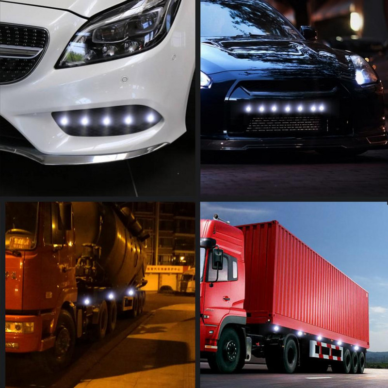 10 buc 12V LED Eagle Eye DRL 18mm 22mm SMD Lumină de zi de înaltă putere Bec de ceață pentru mașină Lampă de semnalizare pentru parcare